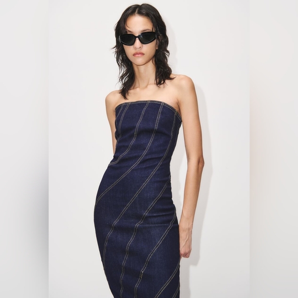 NWT Size Small Zara Denim dress - Picture 1 of 10